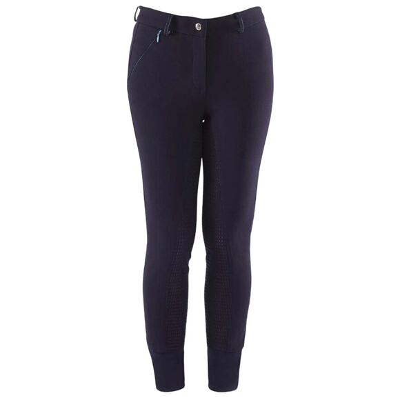 HR FARM Women’s Sz 28 Full Seat Silicone Grip Breeches Horse Riding Pants Navy - Picture 1 of 16